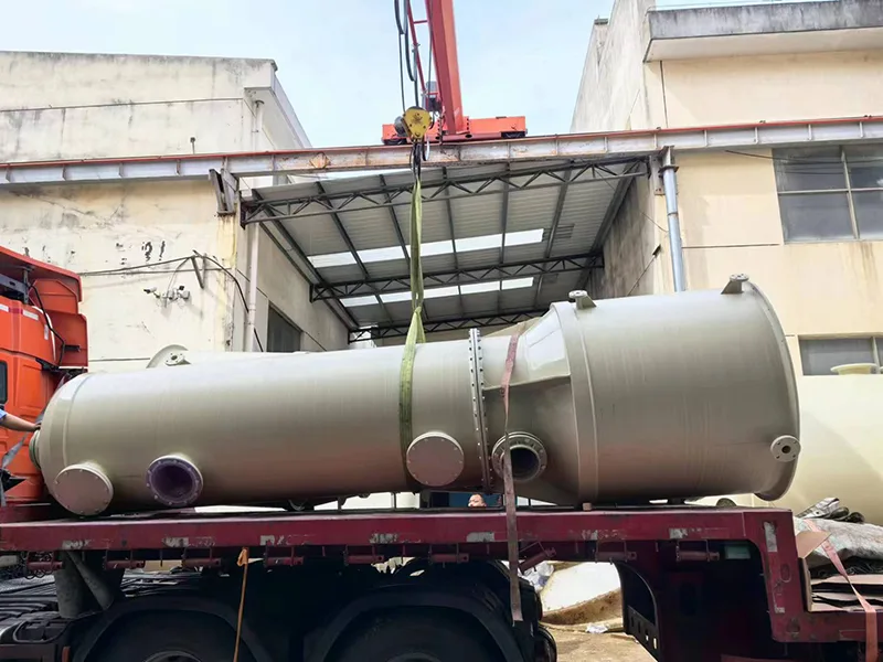 Tour d'absorption des gaz résiduaires en polypropylène