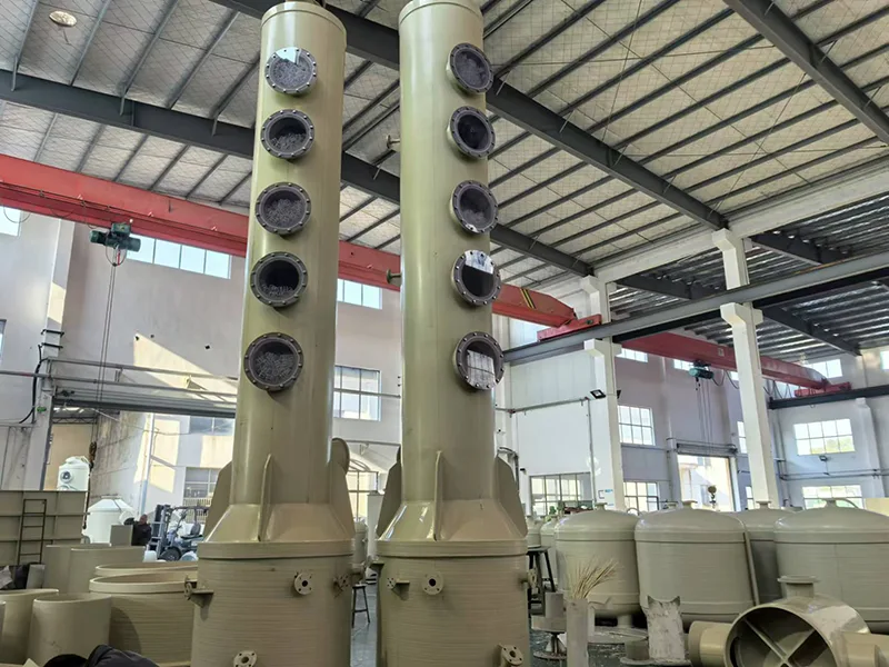 Tour en polypropylène pour l'absorption des gaz d'échappement